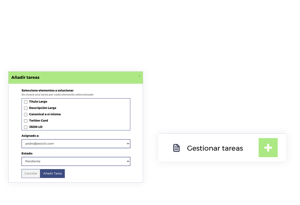 Gestión de tareas SEO